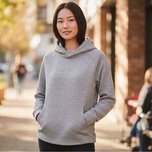 lululemon athletica Gray Cowl Neck Sweater